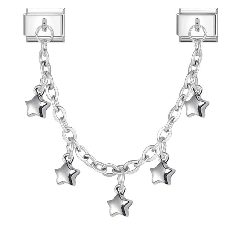 Doppelkettenglied Armband Charms Passend für 9mm Armband DIY Herstellung Charm Italienische Glieder Edelstahl Multifunktionale DIY Armband Bausatz