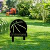 Personalized Iron Basketball Garden Stakes Durable Lawn Decor Gift for Fans Custom Sign