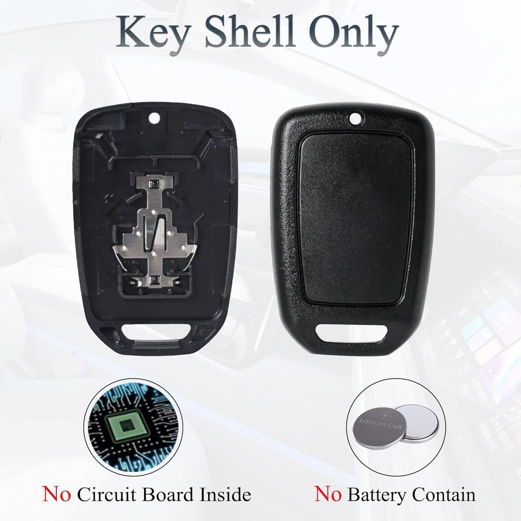 Key Fob Shell Case Replacement Fits for Honda Accord Civic CRV HRV 2013- Keyless Entry Remote Control 4 Button Pad Cover MLBHLIK6-1TA MLBHLIK6-1T
