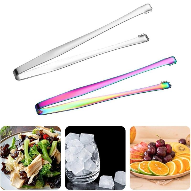 Pack of 3 Stainless Steel Kitchen Tongs with Long Handle for Safe Cooking and Baking In Deep Pots and On Grills