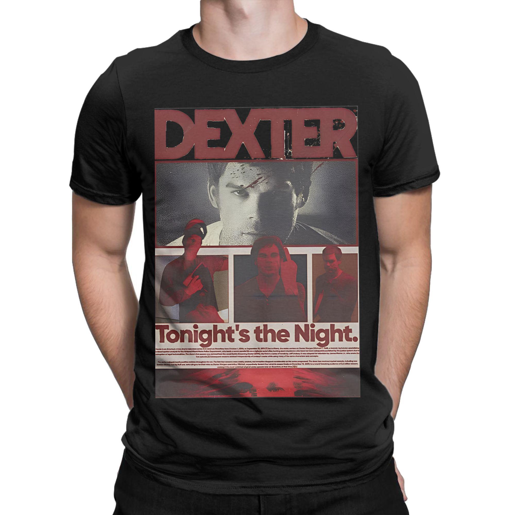 

Dexter Morgan Movie Cotton T-Shirt For Adult Summer Crime TV Drama Retro T-Shirts O-Neck Harajuku Tee Shirt Oversized Clothes S разноцветный