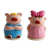 Toothpick Box with Dust-Proof Piggy Cover Large Capacity Hygienic Storage Container Moisture-Proof Cute Piglet Design Toothpick Holder