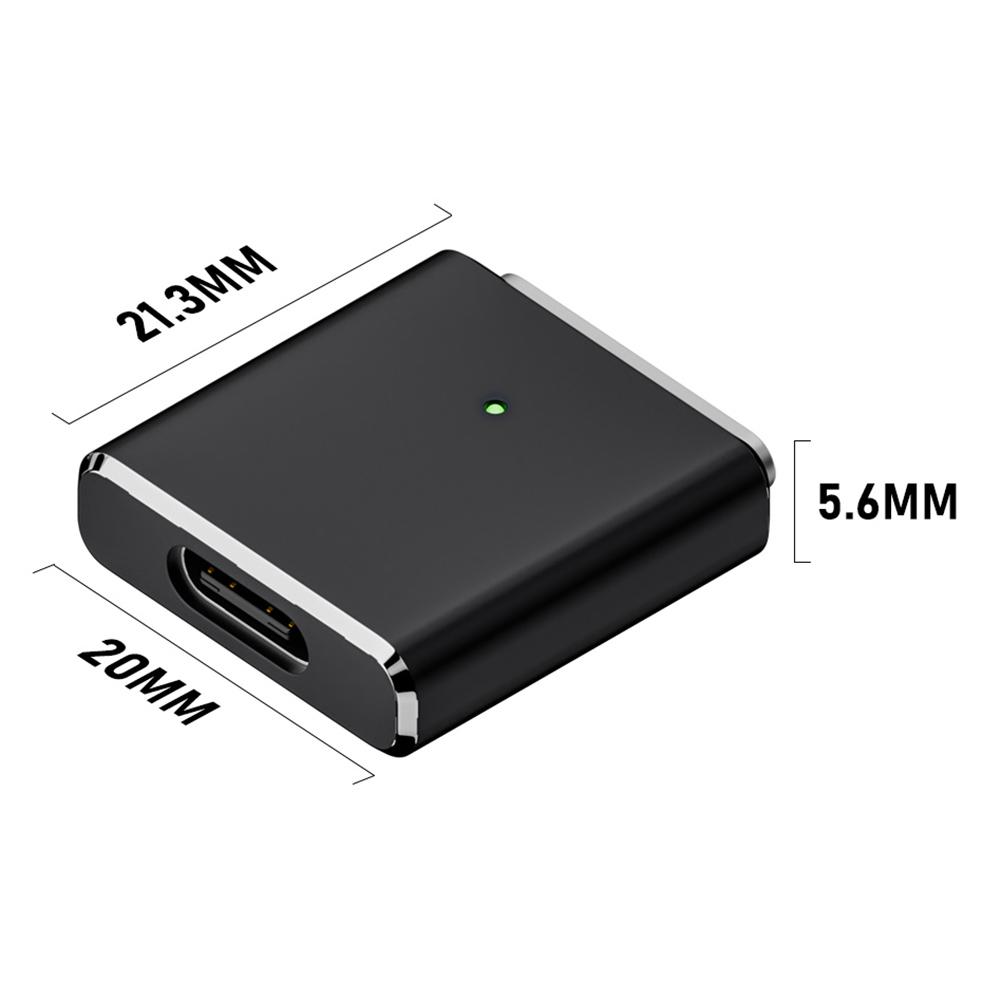 100W USB C To Magnetic 3 Charging Adapter with LED Indicator PD3.1 Fast Charging Converter 5A 20V for MacBook Pro/Air 2025-2025