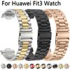 Watch Bracelet Strap for Huawei Watch Fit 3 Smartwatch Stainless Steel Band for Huawei Watch Fit3 Metal Correa Wristband