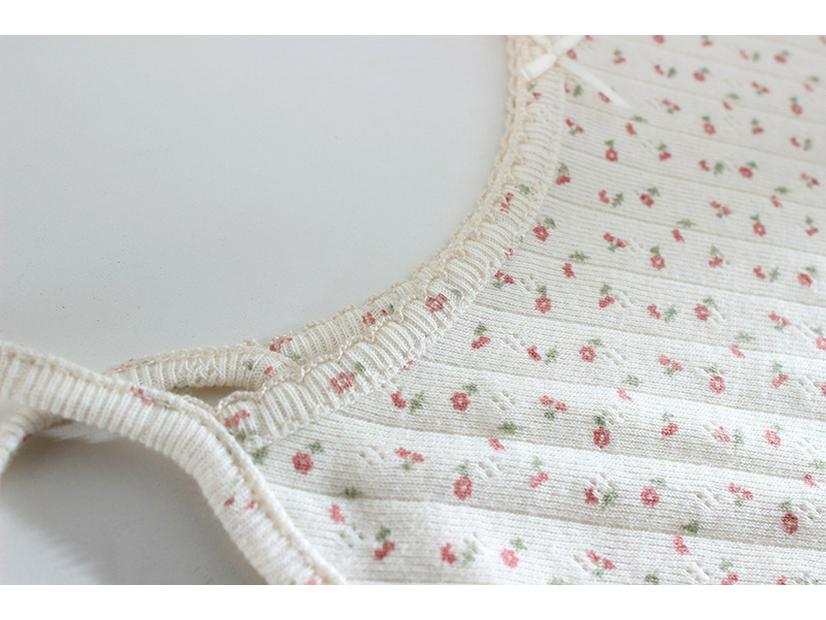 Baumwoll-Ärmellose Weste mit Schleife im Hong Kong-Stil für Damen