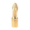 Alloy Steel Screwdriver Bit Set for Electric Drills, 25-150mm Length, PH00 PH2 Sizes, Gold Finish