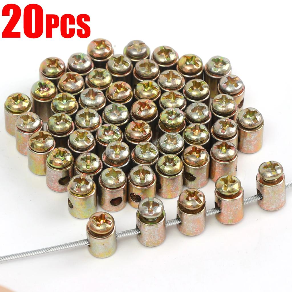 Motorcycle Throttle Cable Clip Head Steel Wire Rope Fixing Buckles Throttle Cable Conversion Heads for Vehicles Part Accessories