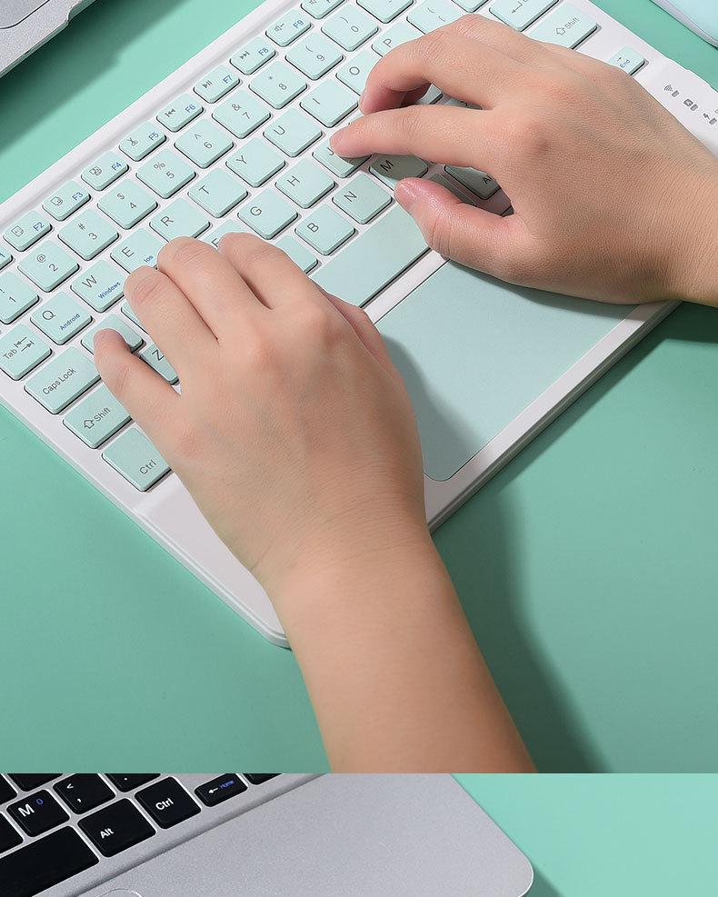 Universal Wireless Bluetooth Touch Keyboard for iPads, Tablets, and Phones