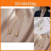 Vintage-inspired Gold Tassel Chain Earrings For Women 2023 Summer Geometric Design