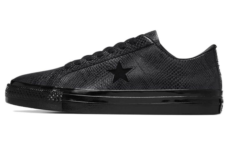 One Star Jamie Platt x One Star Converse Pro Ox Low Черная змеиная кожа A07897C 41