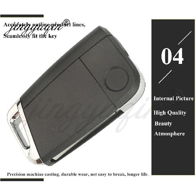 Jingyuqin 433MHz 5C/MQB49 Remote Car Key for VW T-Cross POLO 2019+ SKODA GOLF SEAT 2G6959752 /2G6959752D Keyless Fob Aftermarket