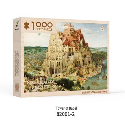 1000-Piece Irregular Tower of Babel Christmas Puzzle