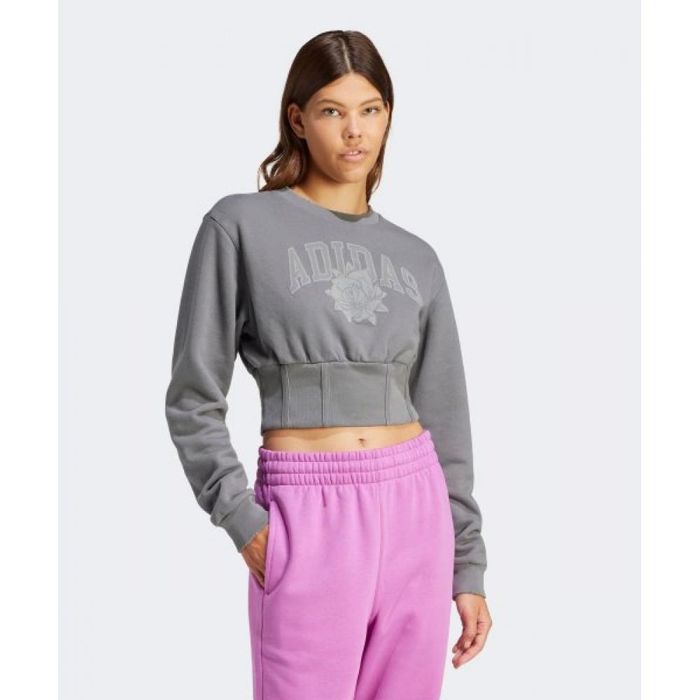 

adidas Толстовка ADIDAS Crew Серая IY9029