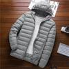 Giacca Leggera in Piuma da Uomo - Calda, Collo Alto, Giacca Invernale con Cappuccio Casual e Versatile