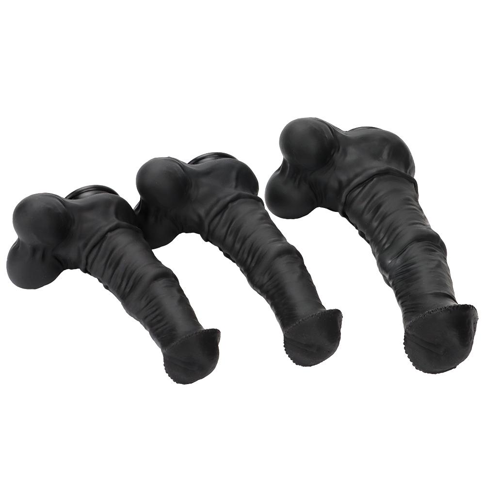 Dark Horse Silicone Dildo Oversized Anal Plug Masturbator Soft Anal Dilator Fisting Sex Toy Strap on Penis Realistic Dick