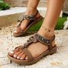 Women’s Bohemian Roman Slide Sandals Comfortable Summer Shoes
