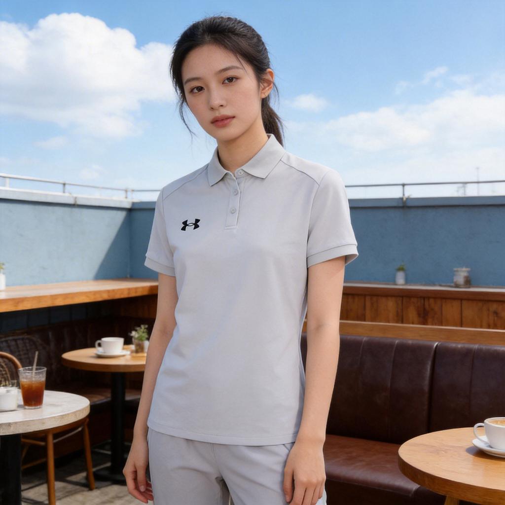 Under Armour Versatile Sports Casual Simple Polo Short Sleeve T-Shirt Unisex Tops 26500511-014