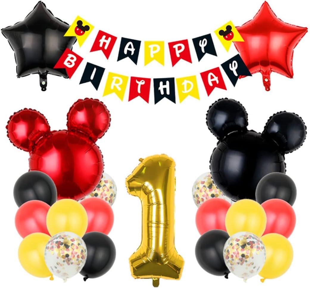 

Mickey Mouse balloons, birthday party decoration set, cute and stylish character party balloons, kids, boys, girls, balloons, balloon decorations