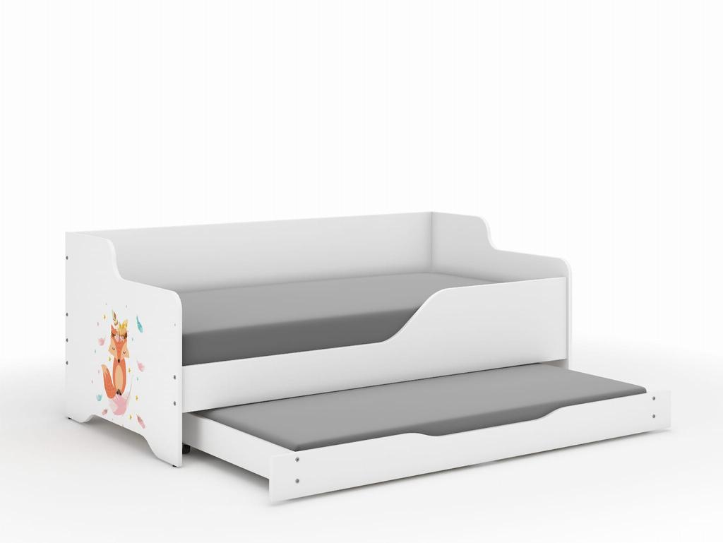 Łóżko dziecięce LILU 160x80 LISEK z funkcją spania