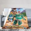 Super Wings Car Robot Blankets Cartoon Fleece Throw Blanket Bed Sofa Portable Soft Warm Bedsprea,