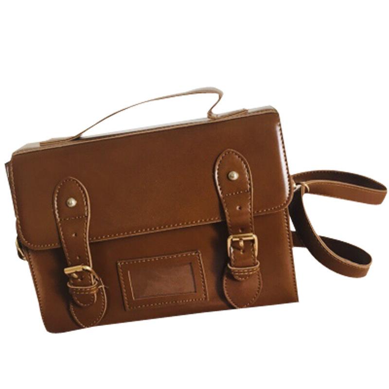 

Весенне-летняя сумка через плечо на одно плечо, простая и вместительная, элегантная женская сумка в школьном стиле, дамская сумочка, женская сумка в стиле ретро коричневый