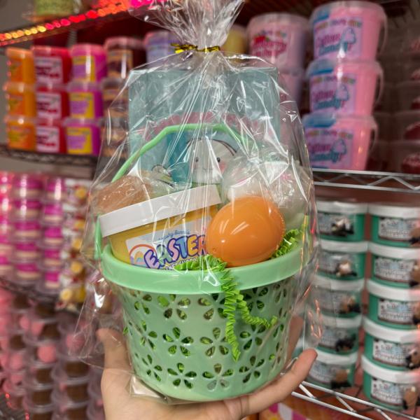 Velikonoční košík Squishybunnii se slizem! DIY Velikonoční sliz, Různý mačkací zajíček nebo pružná mrkev, Velikonoční vajíčko s posypkou, Mochi mačkací!