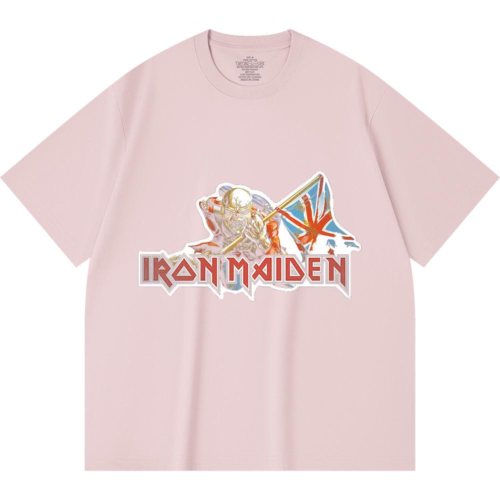 230 Gsm 100% Cotton Heavy Metal T-Shirt  Rock Band Popular Music Print Unisex Heavy Cotton T Shirt