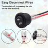 Small Rocker 2 Pin Round Rocker Switch 12 Volt DC Black Toggle Switch ON-OFF 2nd Gear, 2nd Foot Circular Switch RV Use