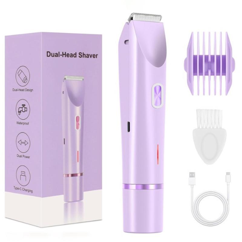 Woman Double Head Electric Shaver Dual Purpose Female Razor Body Epilator Leg Underarm Bikini Electric Hair Remover Trimmer