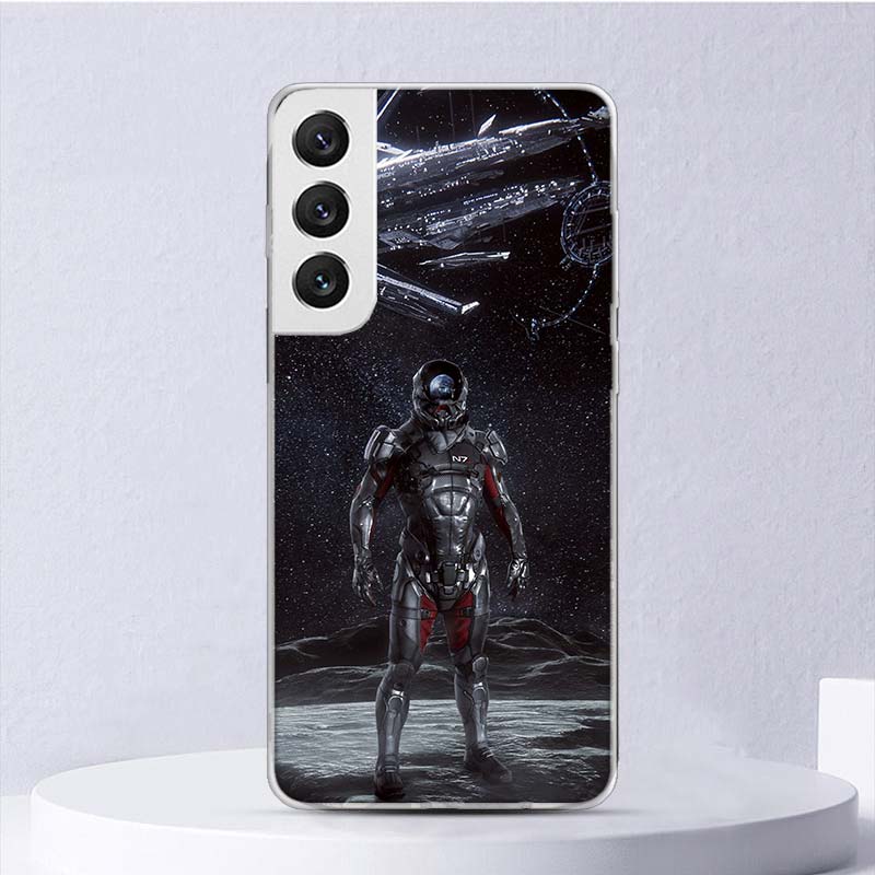 N7 Mass Effect Soft Case For Samsung Galaxy S25 S24 S23 S22 Ultra Phone Cover S21 S20 FE S10 Plus S25Edge + Funda Coque