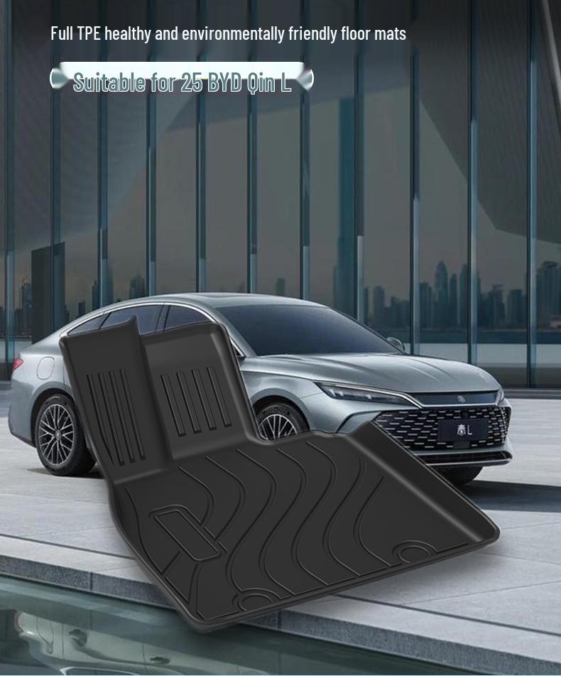 TPE Waterproof, Odorless Trunk and Floor Mats for BYD Qin L EV (2015)