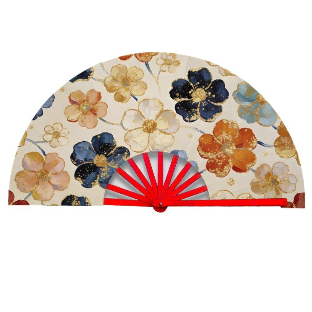 Handmade Portable Folding Fan Decorative Retro Handheld Fan Hanfu Accessories