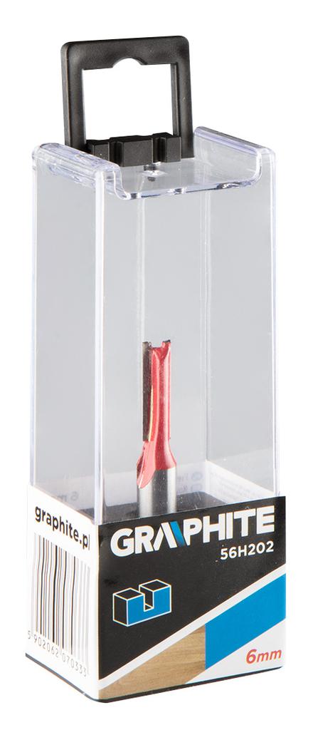 Two-flute end mill, HM, 6 x 19 mm, 8 mm shank