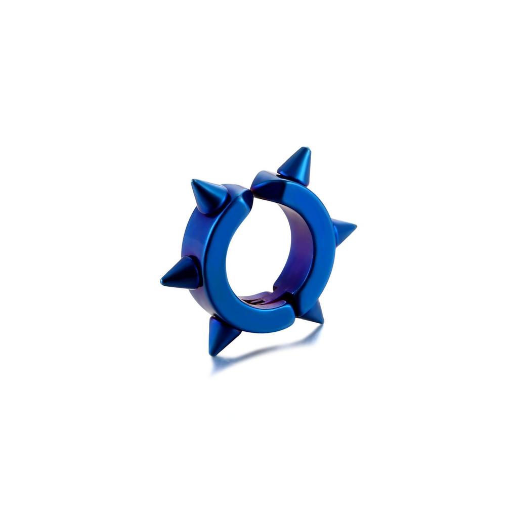 Koreanischer Punk-Stil Edelstahl Nieten Kegel Ohrclips für nicht-gepiercte Ohren