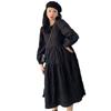 Hepburn Style Spring/Autumn Maternity Dress with Plus Size Korean Skirt Base Layer