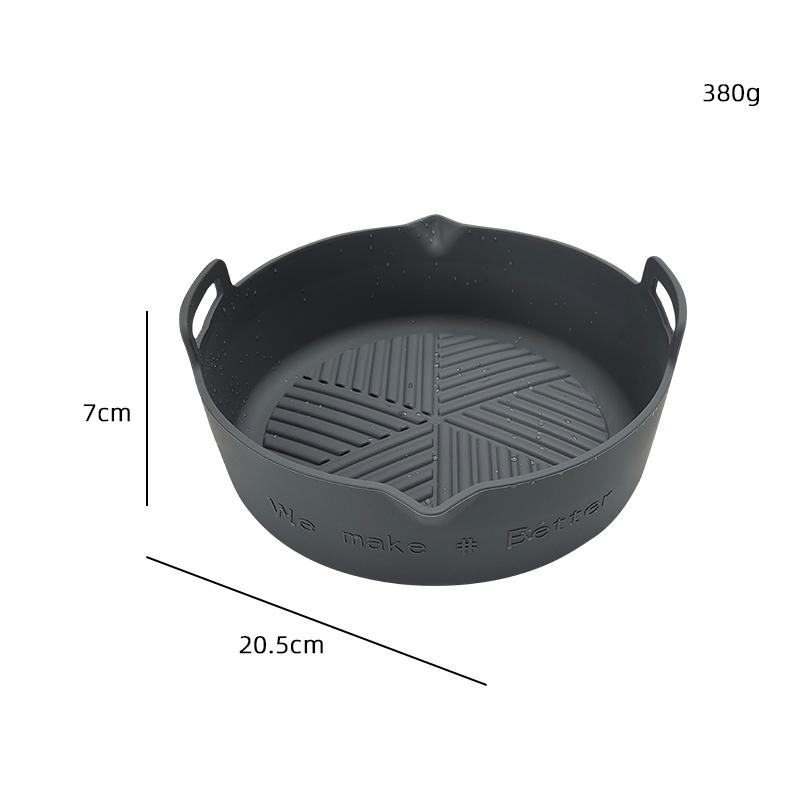 Best Selling Products Popular Basket Liners Round Air Fryers Baking Oven Accessories Silicone air Fryer Pot чёрный