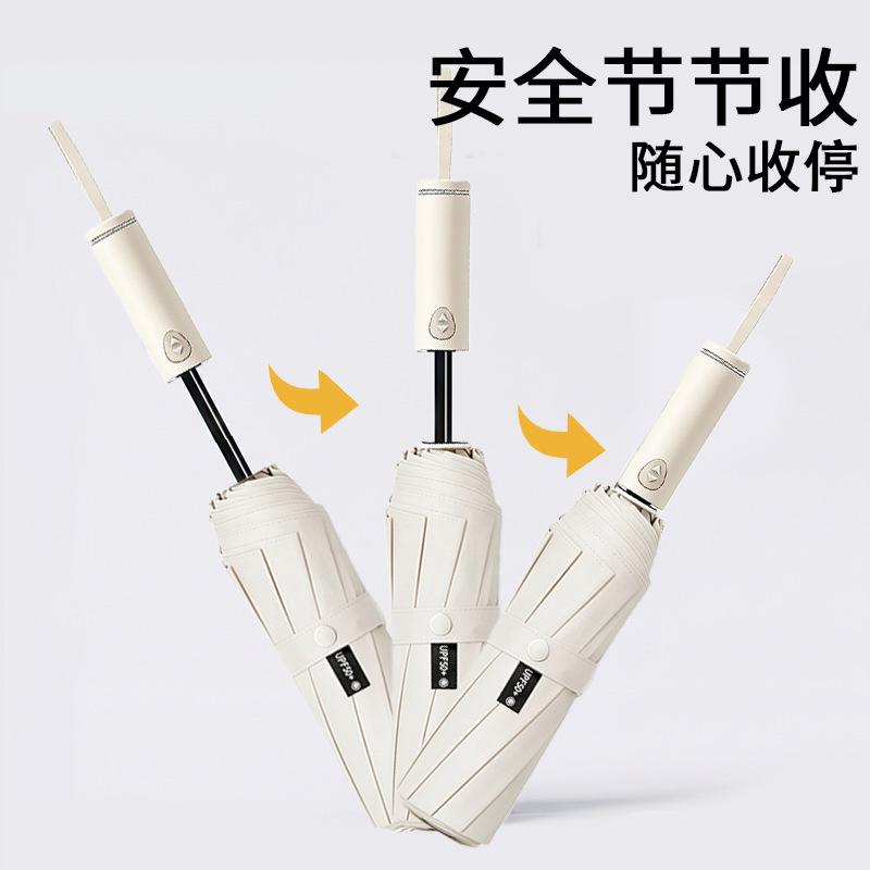 Fully automatic wind-resistant umbrellas for men, enlarged reinforced black glue, sun/rain dual-use umbrellas, in stock for men and women, wholesale
