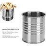 Seau à ouverture supérieure Tasse à frites Récipient de stockage poli lisse Rangement pour snacks