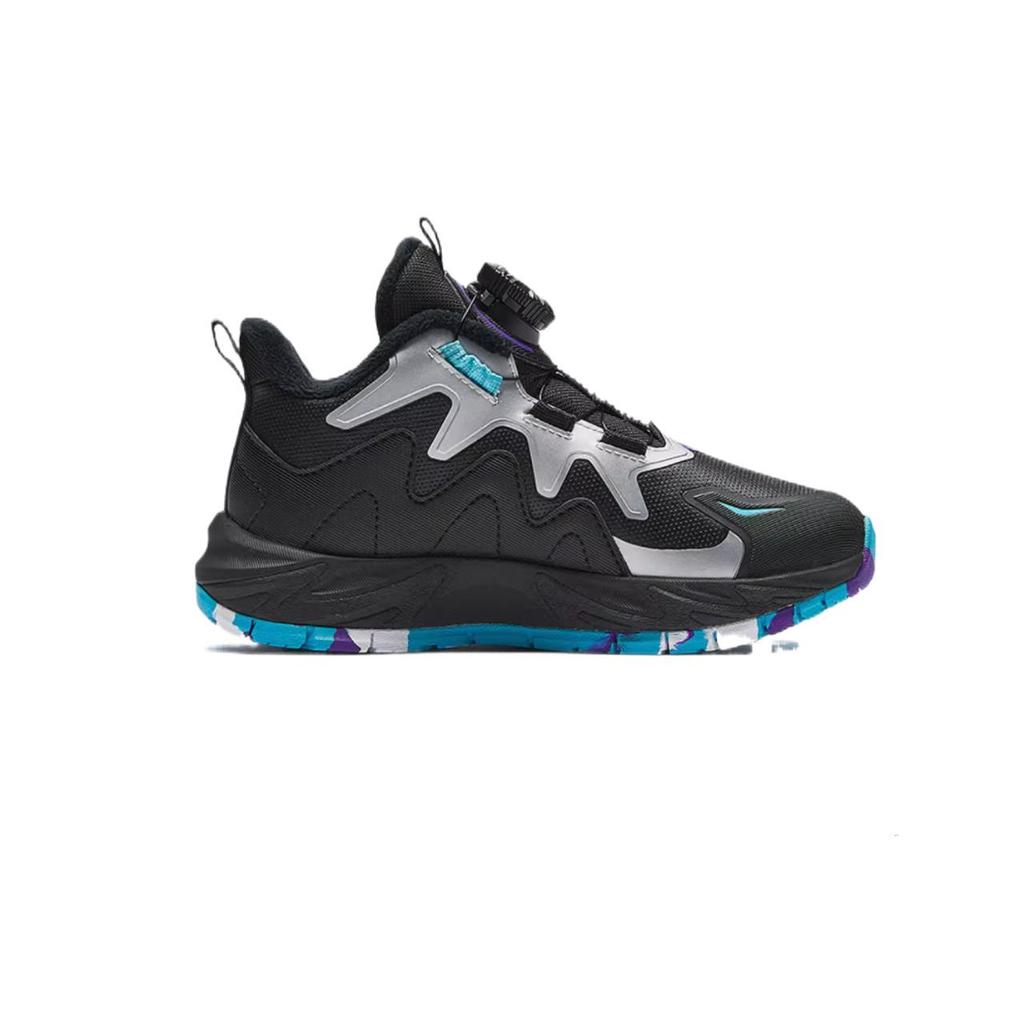 Anta Comfortable Fashionable Versatile Personality Non-Slip Wear-Resistant Kids Cotton Shoes Kids Shoes Black 312449978N-1