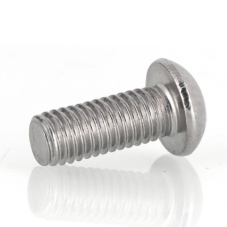 304 Stainless Steel Round Head Hexagon Screw (M2-M4) - Pan/Mushroom Head