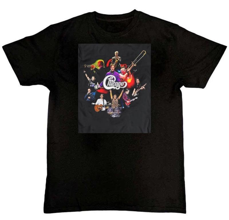 New! Chicago Band Graphic Print Unisex T-Shirt XXL