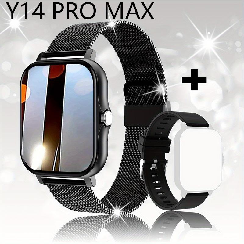 Y14 PRO MAX Orologio Intelligente da Donna Uomo Schermo a Colori Full Touch Chiamata Bluetooth Braccialetto Intelligente Impermeabile per la Vita Fitness Tracker Smartwatch