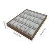 24 Slots Watch Showcase Tray Modern Watches Holder Wooden Wristwatch Organizer