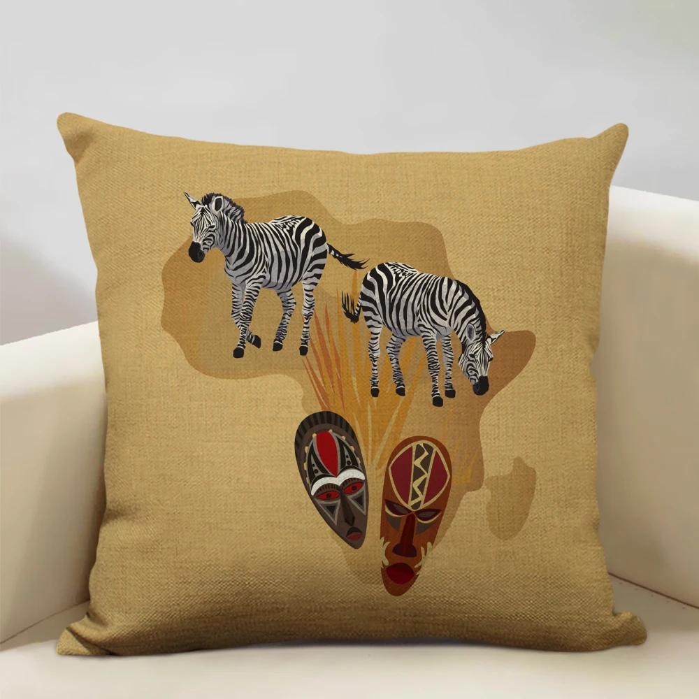 Ethnic Tribe Decorative Throw Pillow Case African Pattern Cushion Cover Home Sofa Decor Pillowcase Universal in All Seasons