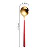 Korean Spoon Stainless Steel Exquisite Long Handle Spoon Soup Kitchenware Dessert Spoon Kitchen Tableware Akcesoria Kuchenne
