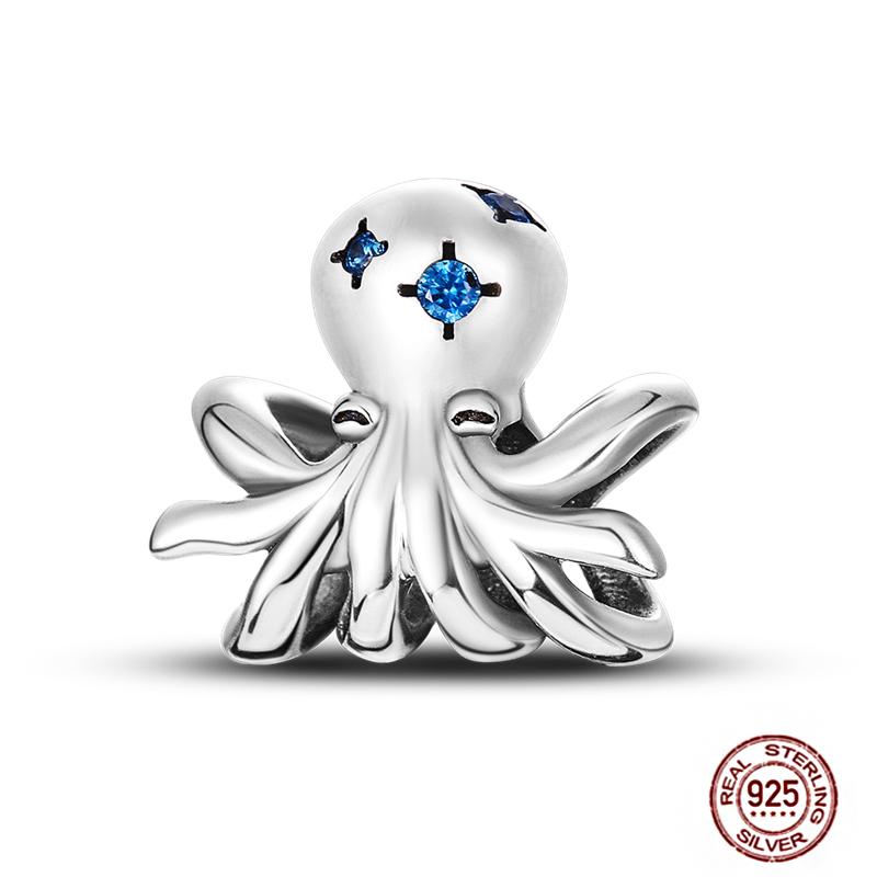 Underwater World Blue Ocean Series Sea Turtle Dolphin Charms Originalcopper Glow Cz Beads Fit Bracelet Necklace Diy Jewelry