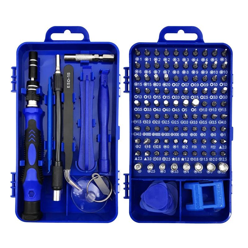 Repair Kit 115 In 1 Magnetic Laptop Screwdriver Kit Precision Screwdriver Set  Small Impact Screw Driver Set