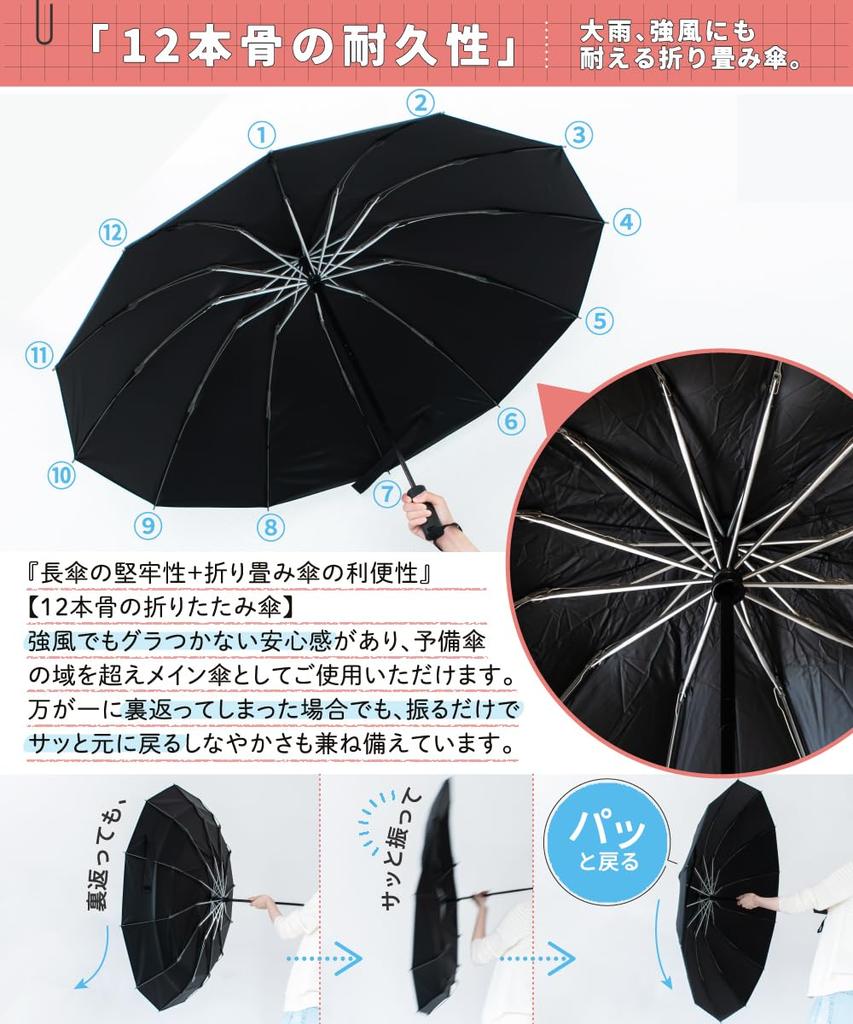 Amplimle Storage with Zippered Umbrella Reinforced Ribs Instant Automatic Folding Umbrella for Sun and Reverse Strong Wind and Heavy Light UV Heat Sun