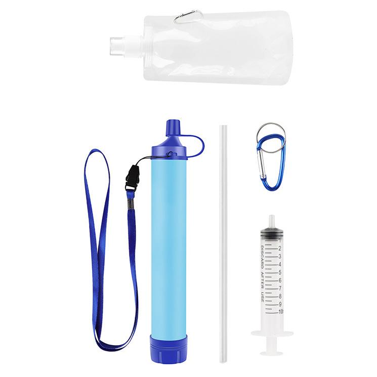 Multifunctional Portable Filter Direct Drinking Water Pipe Wilderness Survival Drinking Water Purifier Emergency Tool