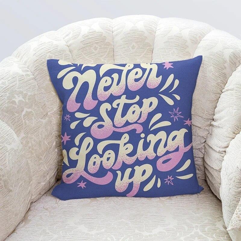 45x45cm Cute Cartoon Series Polyester Hold Pillowcase Kawaii Home Decoration Living Room Sofa Chair Car Bed Cushion Cover